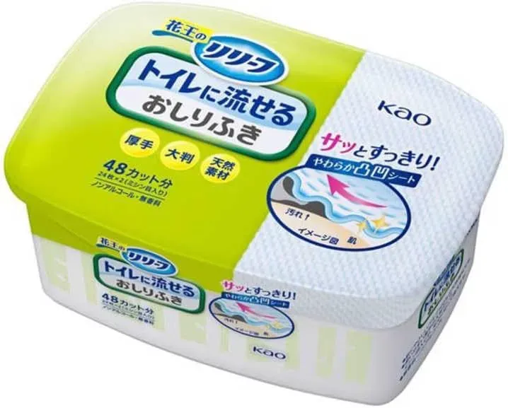 Li Life Flushable Wet Toilet Paper, 24 Pcs